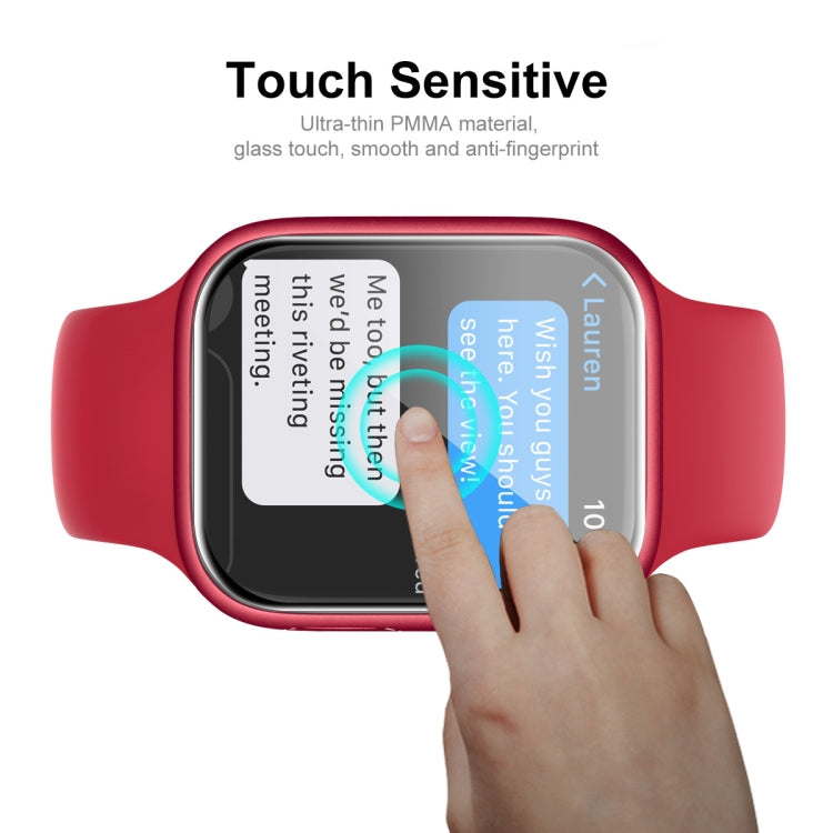 1 PCS ENKAY Hat-Prince 3D Full Coverage Soft PC Edge + PMMA HD Screen Protector Film For Apple Watch Series 7 45mm - Screen Protector by ENKAY | Online Shopping South Africa | PMC TechLife | Buy Now Pay Later Mobicred