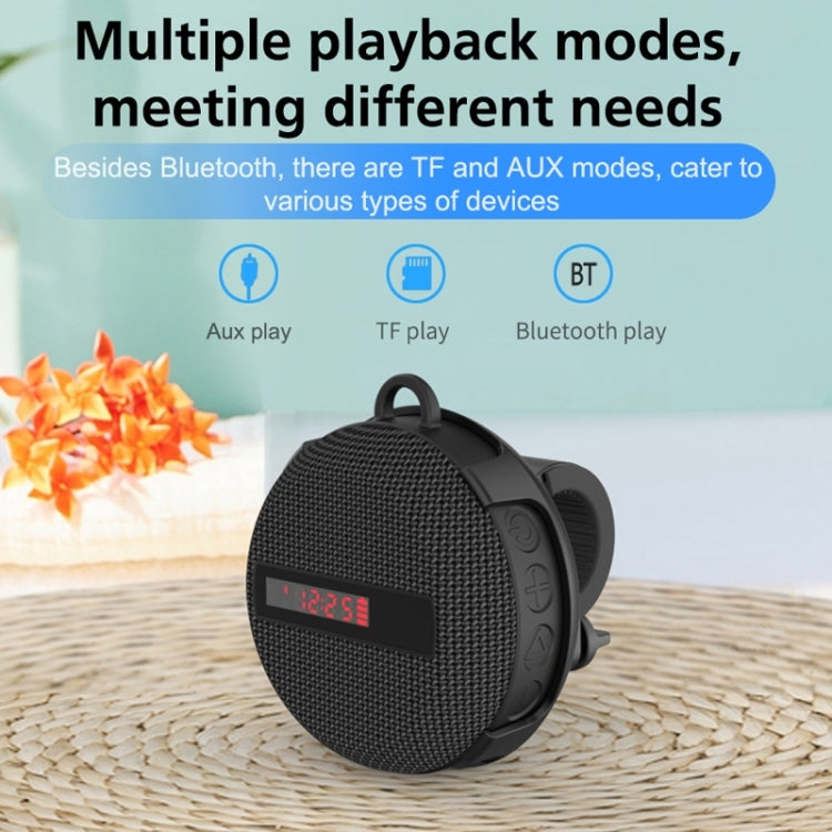 BT368 LED Digital Display Outdoor Portable IPX65 Waterproof Bluetooth Speaker(Red) - Waterproof Speaker by PMC Jewellery | Online Shopping South Africa | PMC Jewellery