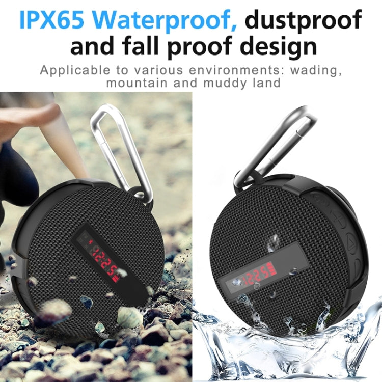 BT368 LED Digital Display Outdoor Portable IPX65 Waterproof Bluetooth Speaker(Red) - Waterproof Speaker by PMC TechLife | Online Shopping South Africa | PMC TechLife