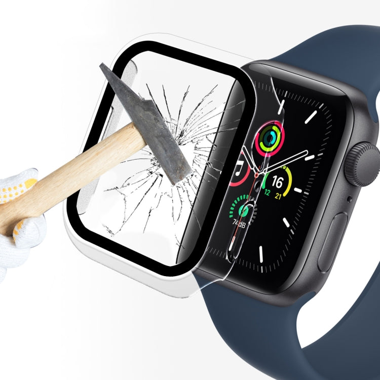 ENKAY Hat-Prince 2 in 1 PC Frame + 9H Tempered Glass Protector Full Coverage Case For Apple Watch Series 8 / 7 45mm(Transparent) - free shipping - PMC TechLife - Order now!