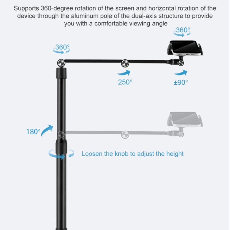 AP-4P Desktop Stand for Tablet PC and Mbile Phone, 3.5-6 inch AluminumBase - Lazy Bracket by PMC Jewellery | Online Shopping South Africa | PMC Jewellery