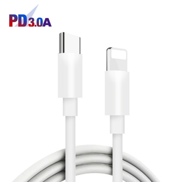 002 40W Dual Port PD / Type-C Fast Charger with USB-C to 8 Pin Data Cable, UK Plug(White) - USB Charger by PMC TechLife | Online Shopping South Africa | PMC TechLife | Buy Now Pay Later Mobicred