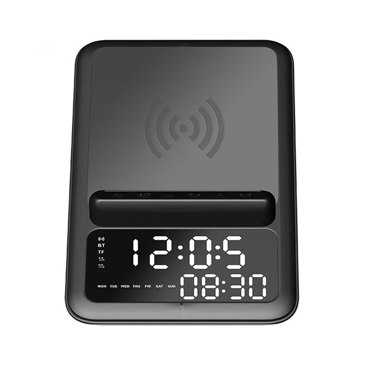 AEC BT512 Multifunctional Bluetooth Speaker 10W Wireless Charger LED Desktop Electronic Alarm Clock - free shipping - PMC TechLife - Order now!