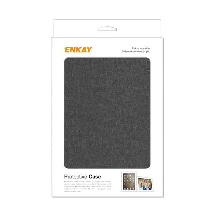 For Amazon Kindle Paperwhite 5 2021 ENKAY Solid Color Denim Texture Horizontal Flip Leather Tablet Case with Sleep / Wake-up Function(Wine Red) - free shipping - PMC TechLife - Order now!