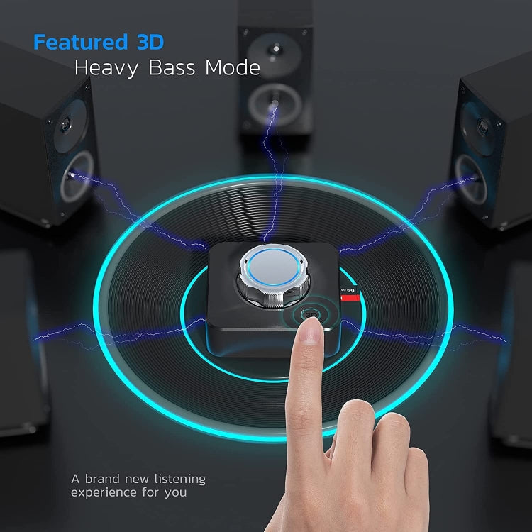 C39 Bluetooth 5.0 Receiver RCA to 3.5mm Wireless Audio Converter Support TF Card - Audio Receiver Transmitter by PMC TechLife | Online Shopping South Africa | PMC TechLife
