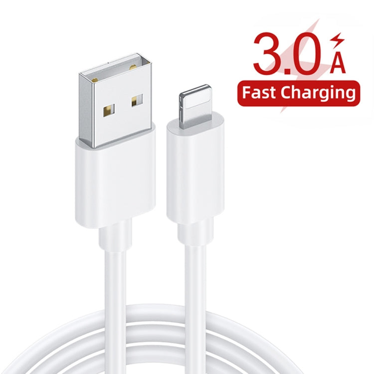 PD25W USB-C / Type-C + QC3.0 USB Dual Ports Fast Charger with USB to 8 Pin Data Cable, EU Plug(White) - free shipping - PMC TechLife - Order now!