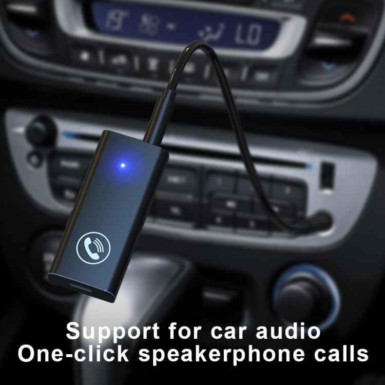 BT05 Bluetooth 5.0 Receiver AUX Audio Adapter For Car Hands-free - Audio Receiver Transmitter by PMC TechLife | Online Shopping South Africa | PMC TechLife