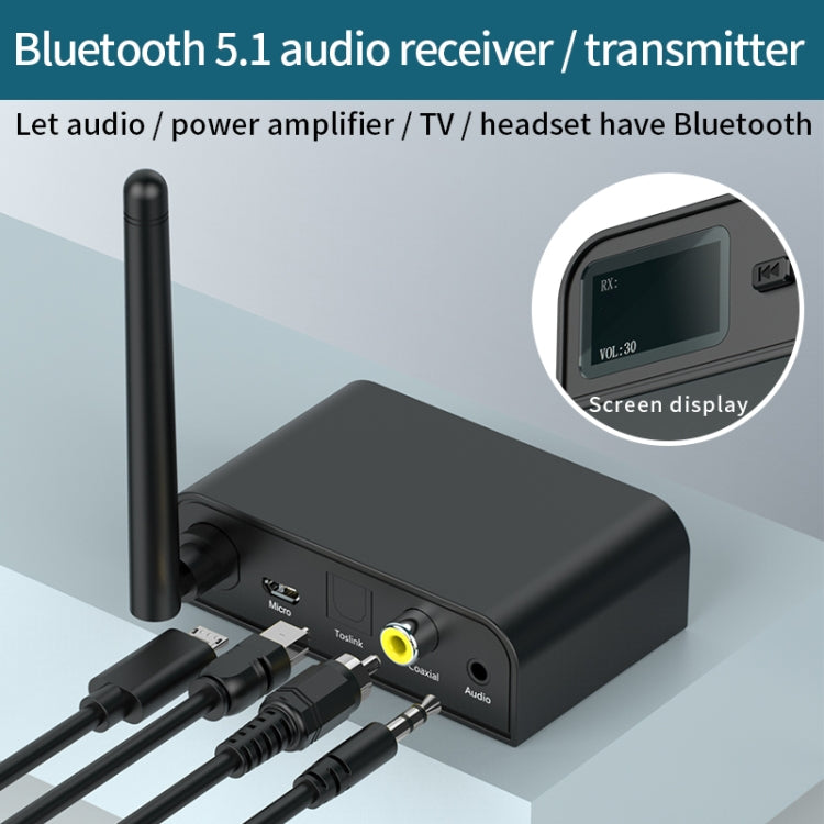 BT07 2 in 1Bluetooth 5.1 Audio Receiver & Transmitter Supports Fiber / Coaxial / 3.5mm - free shipping - PMC TechLife - Order now!