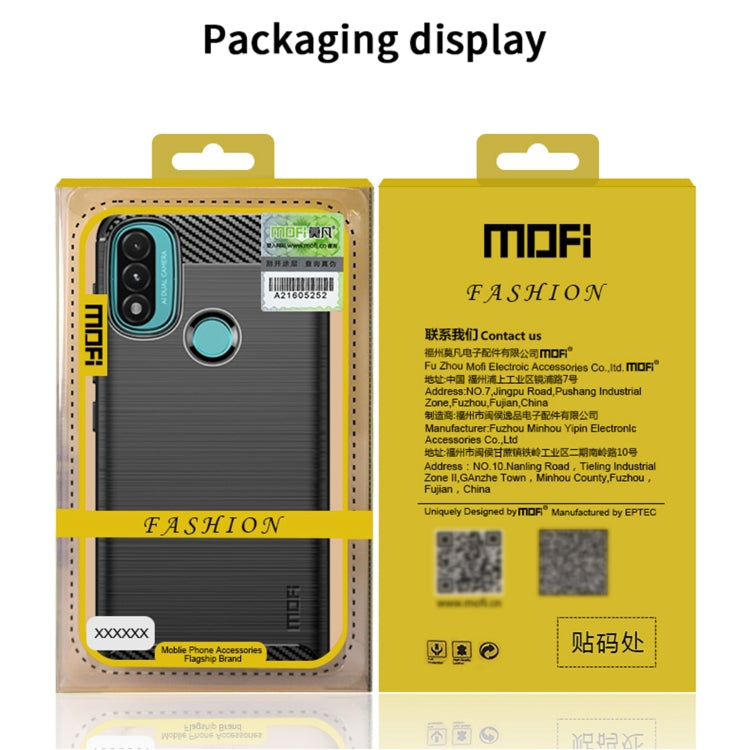 For Nokia XR20 MOFI Gentleness Series Brushed Texture Carbon Fiber Soft TPU Case(Gray) - Nokia Cases by MOFI | Online Shopping South Africa | PMC Jewellery | Buy Now Pay Later Mobicred