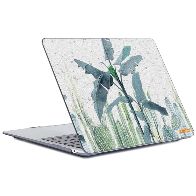 ENKAY Hat-Prince Natural Series Laotop Protective Crystal Case for MacBook Pro 16 inch A2141(Banana Leaves) - MacBook Pro Cases by ENKAY | Online Shopping South Africa | PMC Jewellery