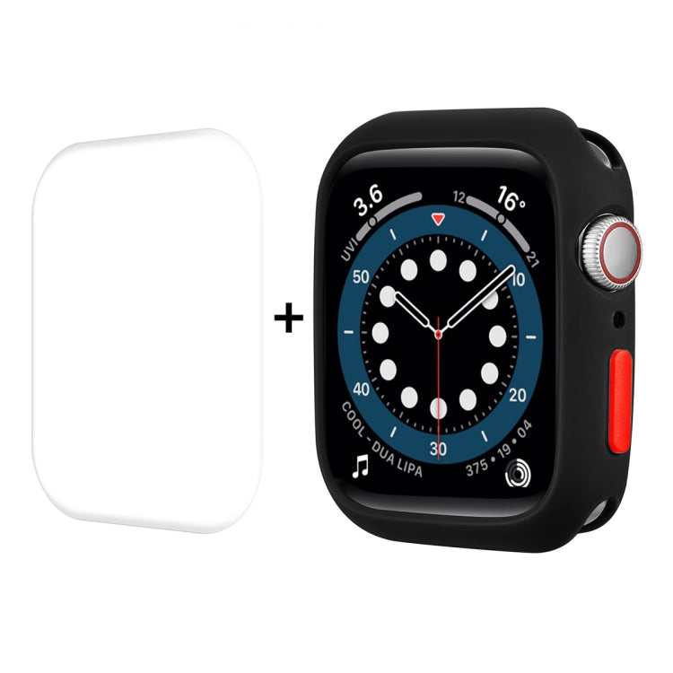 ENKAY  TPU Case  + Full Coverage PET Screen Protector For Apple Watch Series 8 / 7 45mm(Black) - free shipping - PMC TechLife - Order now!