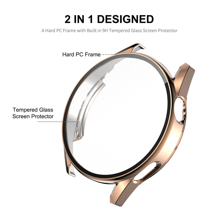 For Huawei Watch GT 3 42mm ENKAY PC Frame + Tempered Glass Protector Composite Case(Silver) - free shipping - PMC TechLife - Order now!