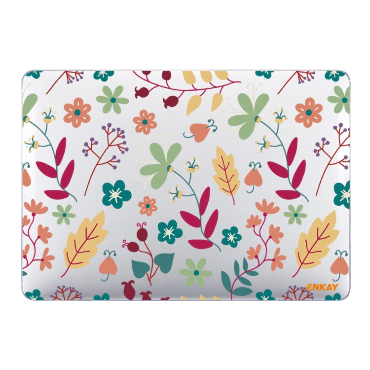 ENKAY Flower Series Pattern Laotop Protective Crystal Case For MacBook Pro 14.2 inch A2442 (2021)(Spring) - MacBook Pro Cases by ENKAY | Online Shopping South Africa | PMC Jewellery