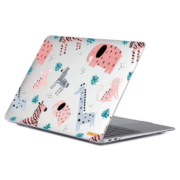 For MacBook Air 13.3 inch A1932 / A2179 / A2337 ENKAY Animal Series Pattern Laotop Protective Crystal Case(Animals No.2) - MacBook Air Cases by ENKAY | Online Shopping South Africa | PMC Jewellery