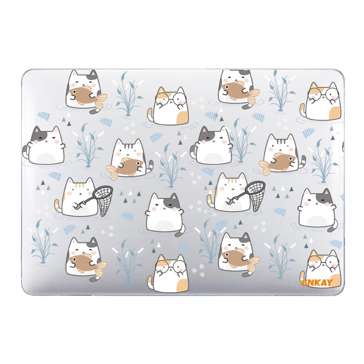 ENKAY Animal Series Pattern Laotop Protective Crystal Case For MacBook Pro 16 inch A2141(Cute Cat) - MacBook Pro Cases by ENKAY | Online Shopping South Africa | PMC Jewellery