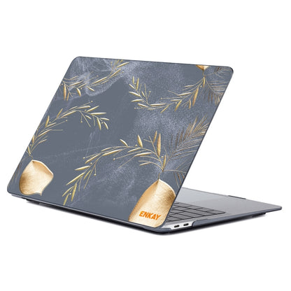 ENKAY Vintage Pattern Series Laotop Protective Crystal Case For MacBook Pro 16 inch A2141(Wild Oats) - MacBook Pro Cases by ENKAY | Online Shopping South Africa | PMC Jewellery