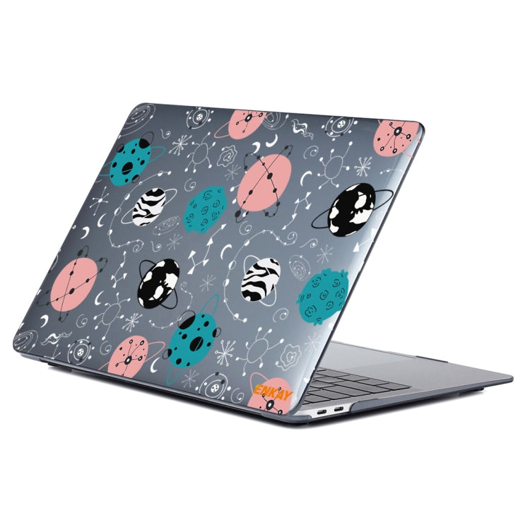 ENKAY Star Series Pattern Laotop Protective Crystal Case For MacBook Pro 14.2 inch A2442 (2021)(Geometric Planet) - MacBook Pro Cases by ENKAY | Online Shopping South Africa | PMC Jewellery