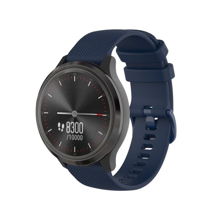 For Huawei Watch 3 Pro 22mm Checkered Silicone Watch Band(Blue) - Watch Bands by PMC TechLife | Online Shopping South Africa | PMC TechLife | Buy Now Pay Later Mobicred