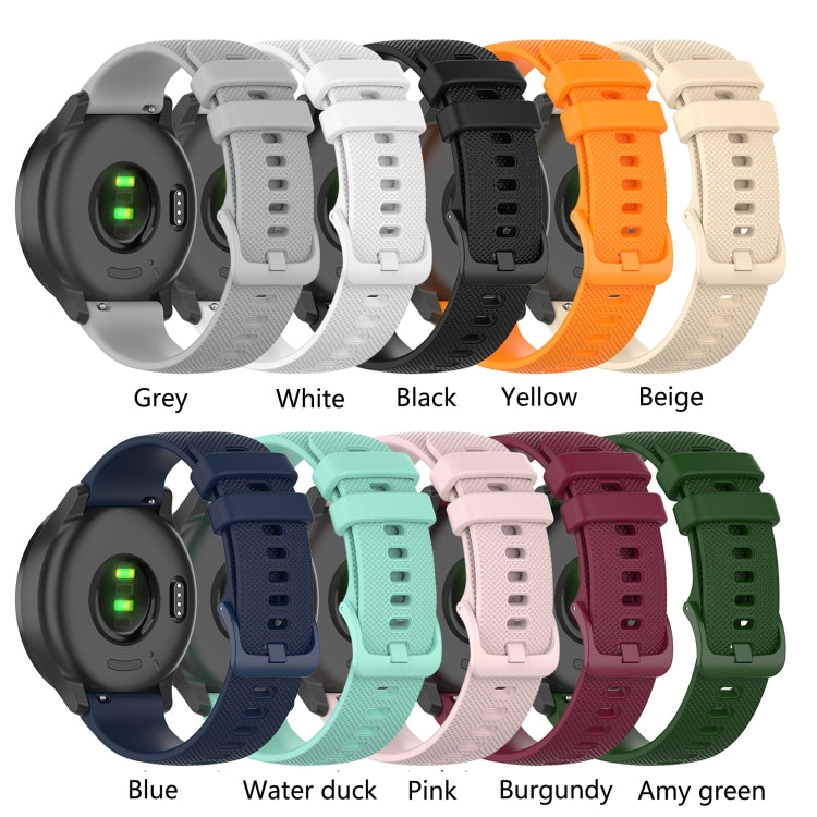 For Xiaomi Watch Color 22mm Checkered Silicone Watch Band(Water Duck) - Watch Bands by PMC Jewellery | Online Shopping South Africa | PMC Jewellery | Buy Now Pay Later Mobicred