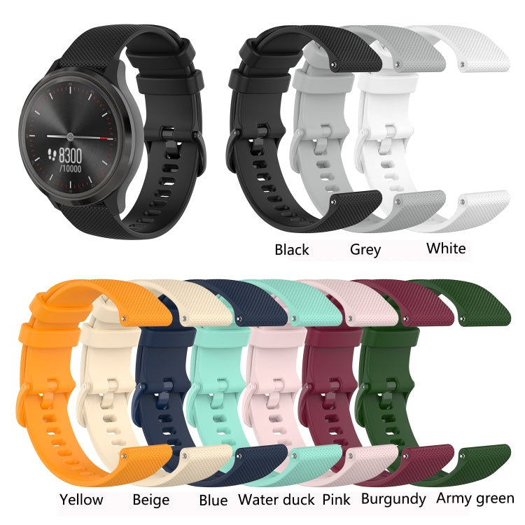 For Xiaomi Watch Color 22mm Checkered Silicone Watch Band(Water Duck) - Watch Bands by PMC Jewellery | Online Shopping South Africa | PMC Jewellery | Buy Now Pay Later Mobicred