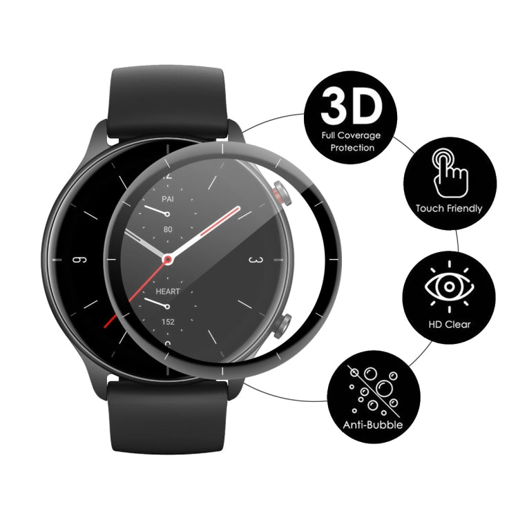 2 PCS ENKAY 3D Full Coverage Soft PC Edge + PMMA HD Screen Protector Film For Amazfit GTR 3 - Screen Protector by ENKAY | Online Shopping South Africa | PMC TechLife | Buy Now Pay Later Mobicred