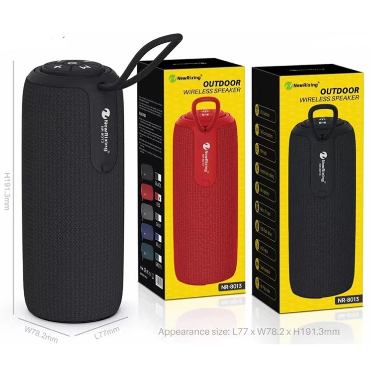 NewRixing NR8013 10W TWS Portable Wireless Stereo Speaker Support TF Card / FM(Green) - free shipping - PMC TechLife - Order now!