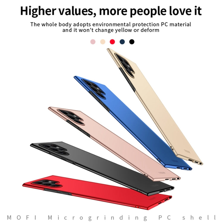 For Samsung Galaxy S22 Ultra 5G MOFI Frosted PC Ultra-thin Hard Case(Gold) - free shipping - PMC TechLife - Order now!