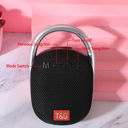 T&G TG321 TWS Portable Wireless Outdoor Mini Speaker with LED Light(Gray) - Mini Speaker by T&G | Online Shopping South Africa | PMC Jewellery