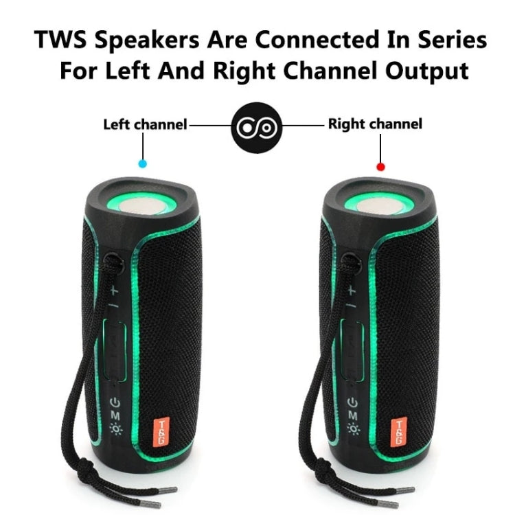 T&G TG288 TWS Portable LED Light Bluetooth Speaker(Green) - Desktop Speaker by T&G | Online Shopping South Africa | PMC Jewellery