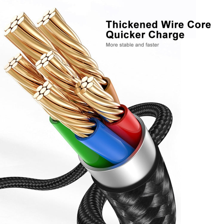 ENKAY PD 20W 3A USB-C / Type-C to 8 Pin Fast Charging Nylon Braided Data Cable, Length:1m(Black) - free shipping - PMC TechLife - Order now!