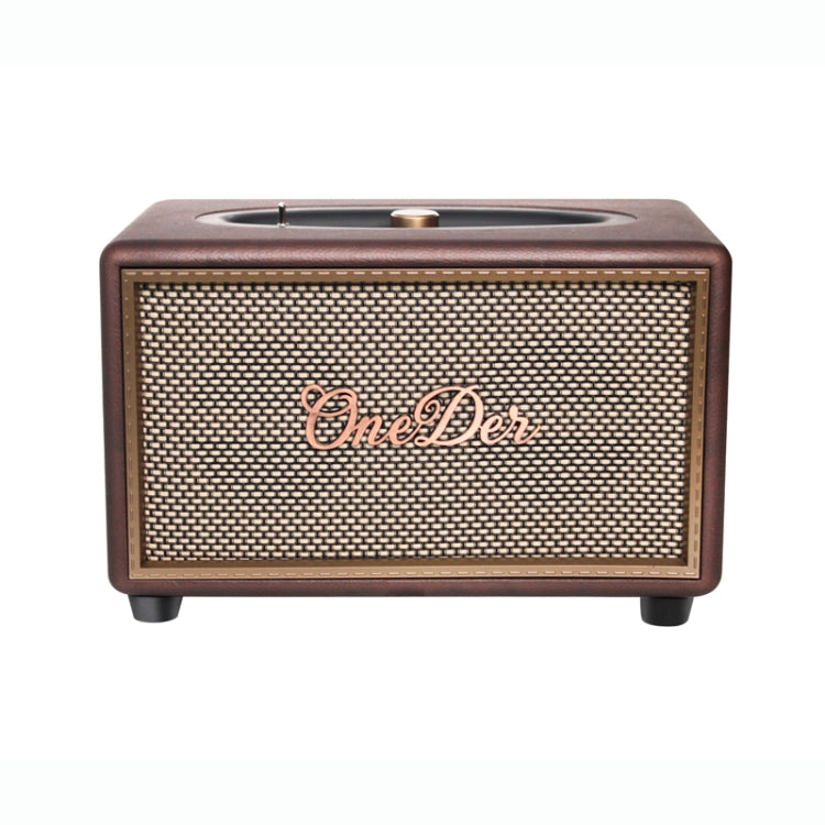 Oneder D6 40W Retro Classic Wooden Portable Outdoor Bluetooth Speaker(Brown) - Desktop Speaker by OneDer | Online Shopping South Africa | PMC Jewellery | Buy Now Pay Later Mobicred