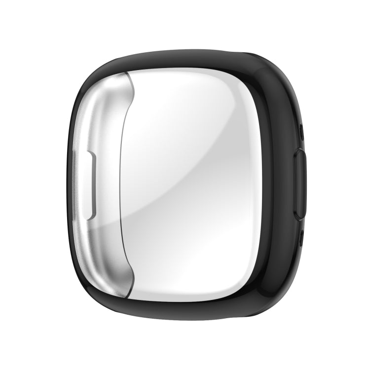 For Fitbit Versa 4 Shockproof TPU Protective Watch Case(Black) - Watch Cases by PMC TechLife | Online Shopping South Africa | PMC TechLife | Buy Now Pay Later Mobicred