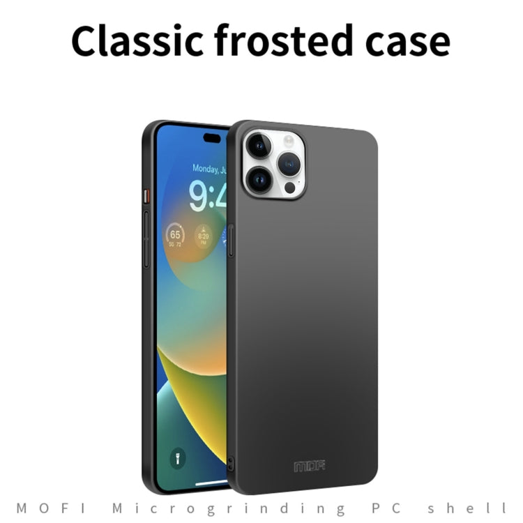 For iPhone 14 Pro MOFI Frosted PC Ultra-thin Hard Case (Black) - iPhone 14 Pro Cases by MOFI | Online Shopping South Africa | PMC Jewellery