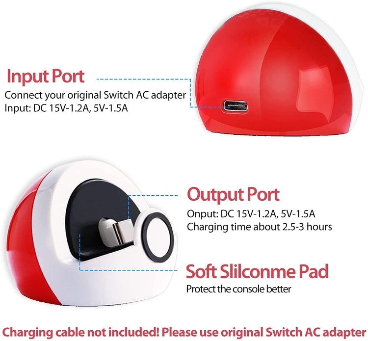 For Nintendo Switch and Switch Lite NS Nintendo Game Console Mini Portable Charging Dock Stand - Holder by PMC TechLife | Online Shopping South Africa | PMC TechLife