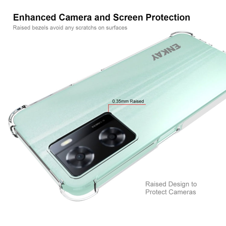 For OPPO A57 4G Global ENKAY Transparent TPU Shockproof Phone Case - free shipping - PMC TechLife - Order now!