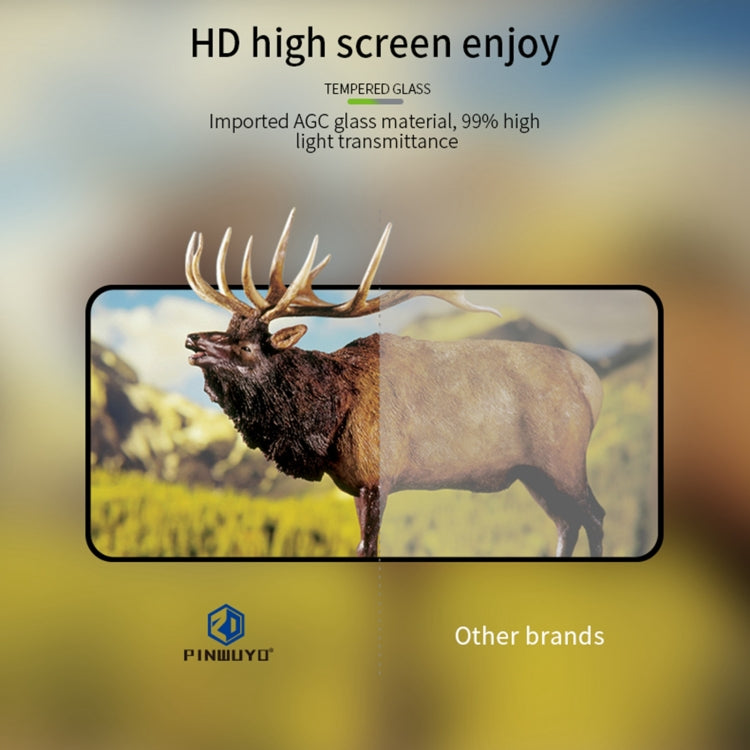 For Google Pixel 7 PINWUYO 9H 2.5D Full Screen Tempered Glass Film(Black) - Google Tempered Glass by PINWUYO | Online Shopping South Africa | PMC TechLife | Buy Now Pay Later Mobicred