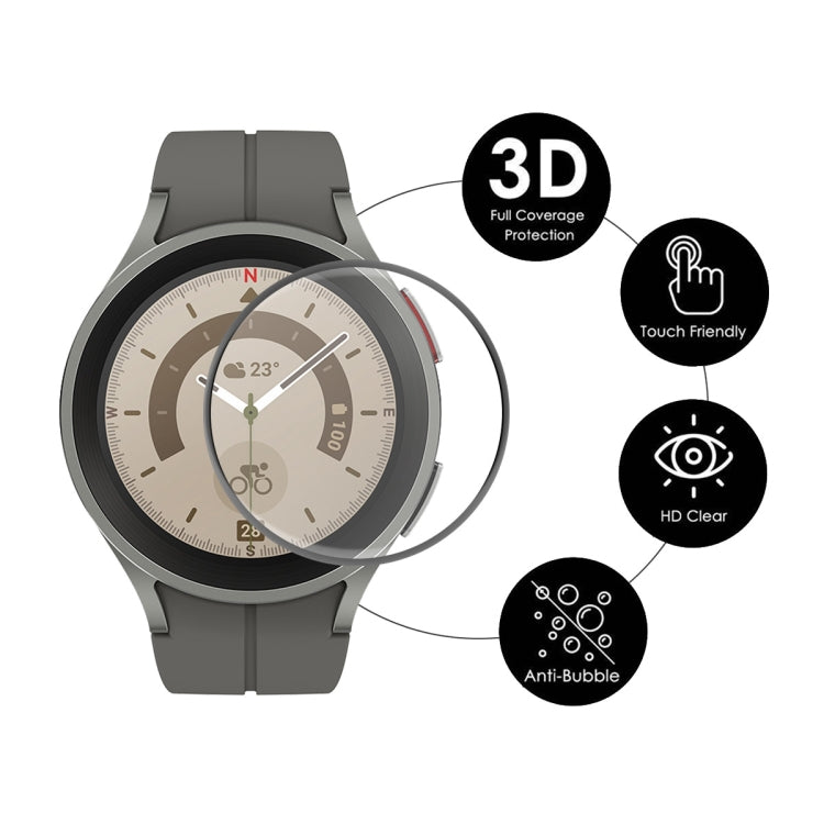 2 PCS For Samsung Galaxy Watch5 Pro 45mm ENKAY 3D Full Coverage HD Screen Protector Film - Screen Protector by ENKAY | Online Shopping South Africa | PMC TechLife | Buy Now Pay Later Mobicred