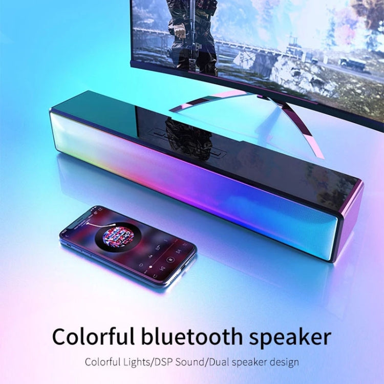 AEC BT601 RGB Light HiFi Soundbar Bluetooth Speaker Home Theater - Desktop Speaker by AEC | Online Shopping South Africa | PMC Jewellery