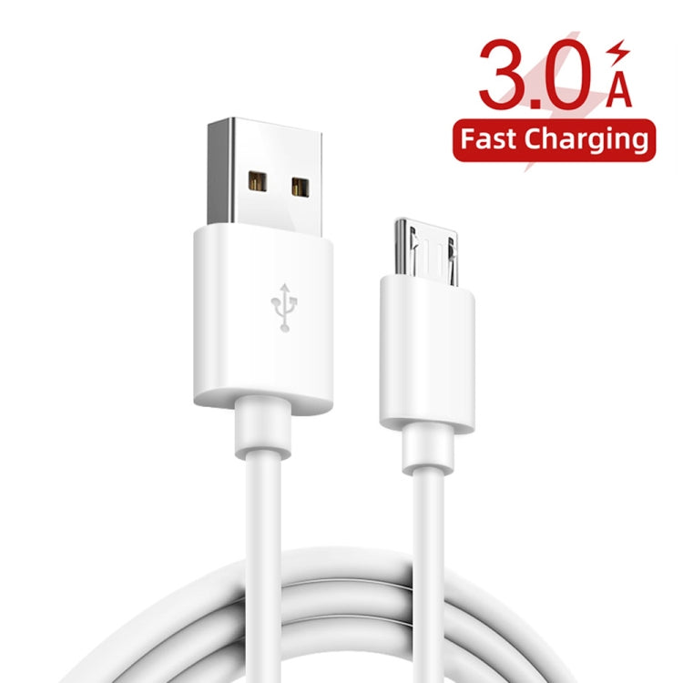 38W PD20W + QC3.0 USB Car Charger with USB to Micro USB Data Cable, Length: 1m(White) - Car Charger by PMC Jewellery | Online Shopping South Africa | PMC Jewellery