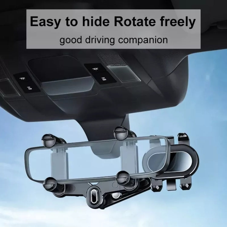 H03 Car Rearview Mirror Mobile Phone Holder 360 Rotation Foldable - Car Holders by PMC TechLife | Online Shopping South Africa | PMC TechLife