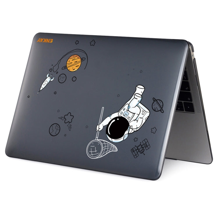 For MacBook Pro 13.3 A2251/A2289/A2338 ENKAY Hat-Prince 3 in 1 Spaceman Pattern Laotop Protective Crystal Case with TPU Keyboard Film / Anti-dust Plugs, Version:EU(Spaceman No.2) - free shipping - PMC TechLife - Order now!