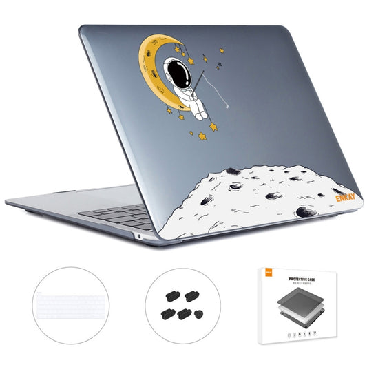 For MacBook Pro 13.3 A2251/A2289/A2338 ENKAY Hat-Prince 3 in 1 Spaceman Pattern Laotop Protective Crystal Case with TPU Keyboard Film / Anti-dust Plugs, Version:EU(Spaceman No.3) - MacBook Pro Cases by ENKAY | Online Shopping South Africa | PMC Jewellery | Buy Now Pay Later Mobicred