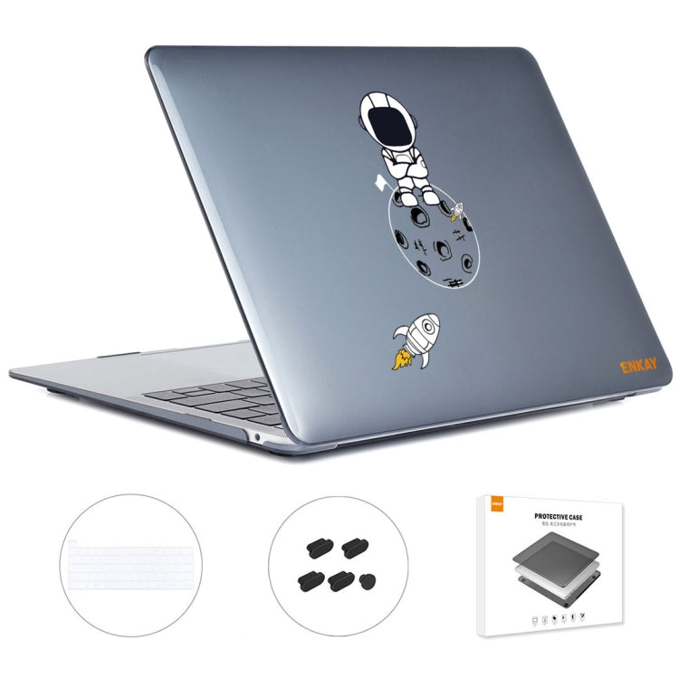 For MacBook Pro 13.3 A2251/A2289/A2338 ENKAY Hat-Prince 3 in 1 Spaceman Pattern Laotop Protective Crystal Case with TPU Keyboard Film / Anti-dust Plugs, Version:EU(Spaceman No.4) - free shipping - PMC TechLife - Order now!