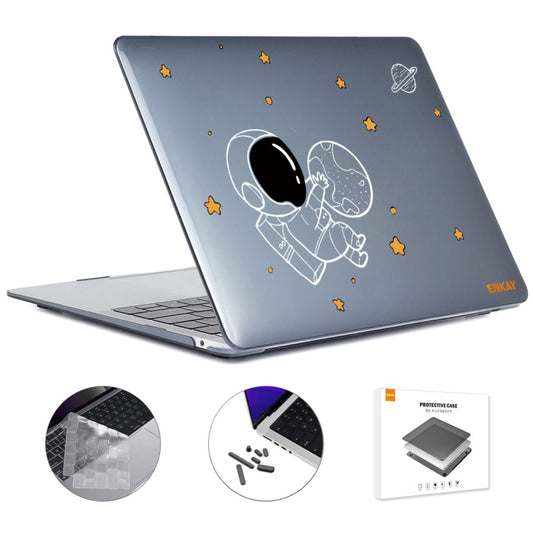 For MacBook Air 13.6 A2681 ENKAY Hat-Prince 3 in 1 Spaceman Pattern Laotop Protective Crystal Case with TPU Keyboard Film / Anti-dust Plugs, Version:EU(Spaceman No.5) - MacBook Air Cases by ENKAY | Online Shopping South Africa | PMC Jewellery