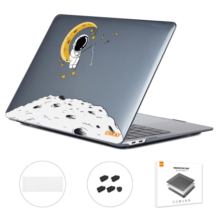 For MacBook Pro 15.4 A1707/A1990 ENKAY Hat-Prince 3 in 1 Spaceman Pattern Laotop Protective Crystal Case with TPU Keyboard Film / Anti-dust Plugs, Version:US(Spaceman No.3) - MacBook Pro Cases by ENKAY | Online Shopping South Africa | PMC TechLife