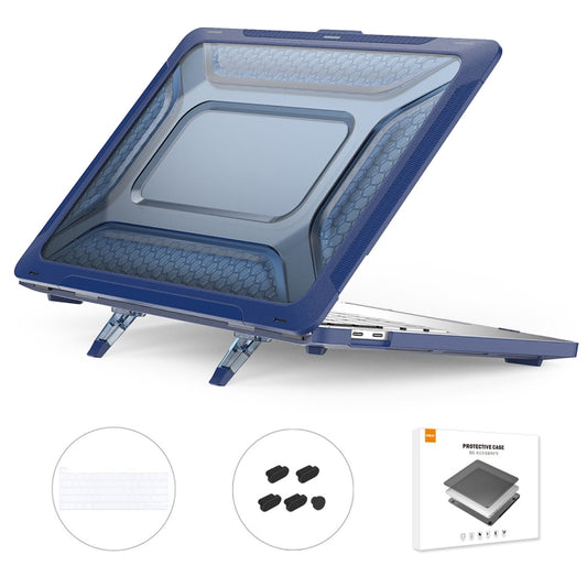 For MacBook Pro 13.3 A2251/A2289/A2338 ENKAY Hat-Prince 3 in 1 Protective Bracket  Case Cover Hard Shell with TPU Keyboard Film / Anti-dust Plugs, Version:US(Blue) - MacBook Pro Cases by ENKAY | Online Shopping South Africa | PMC Jewellery | Buy Now Pay Later Mobicred