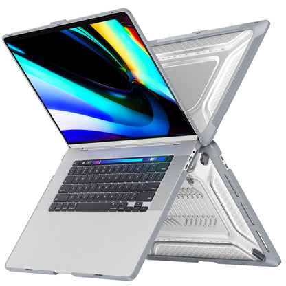 For MacBook Pro 16 A2141 ENKAY Hat-Prince 3 in 1 Protective Bracket  Case Cover Hard Shell with TPU Keyboard Film / Anti-dust Plugs, Version:EU(Blue) - MacBook Pro Cases by ENKAY | Online Shopping South Africa | PMC Jewellery