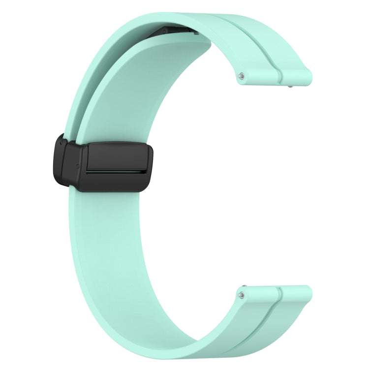 Compatible with Garmin Approach S40 20mm Solid Color Magnetic Clasp Silicone Watch Band(Teal) - free shipping - PMC TechLife - Order now!