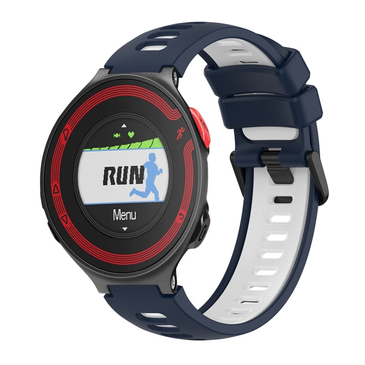 Compatible with Garmin Compatible witherunner 220 Two-Color Silicone Watch Band(Midnight Blue + White) - free shipping - PMC TechLife - Order now!