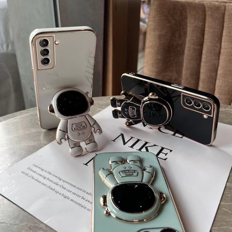 For Samsung Galaxy A13 4G Plating Astronaut Holder Phone Case(Purple) - free shipping - PMC TechLife - Order now!